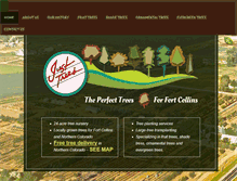 Tablet Screenshot of just-trees-nursery.com